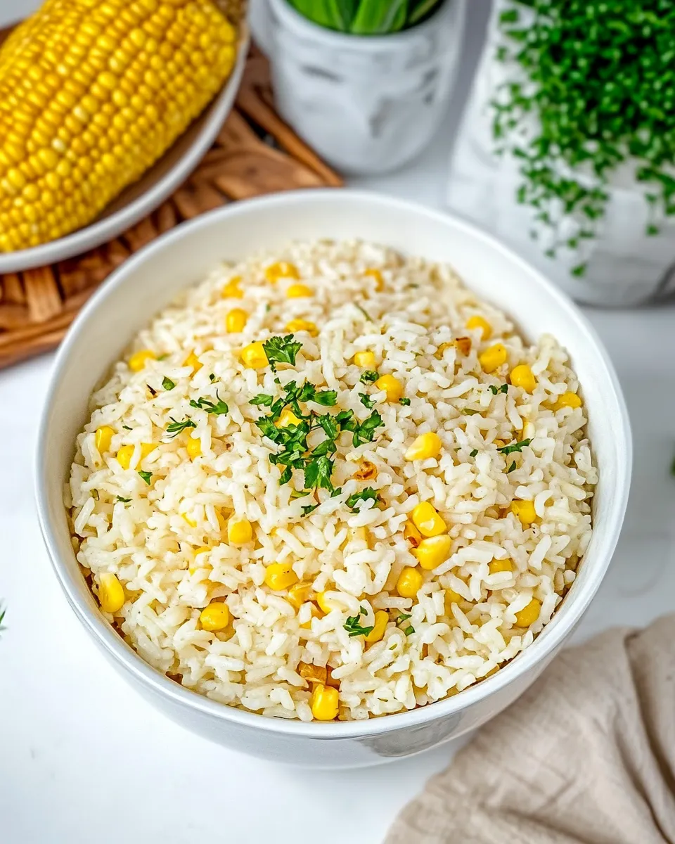 Homemade Arroz con Maiz, or Moro de Maiz (Rice with Corn) recipe image