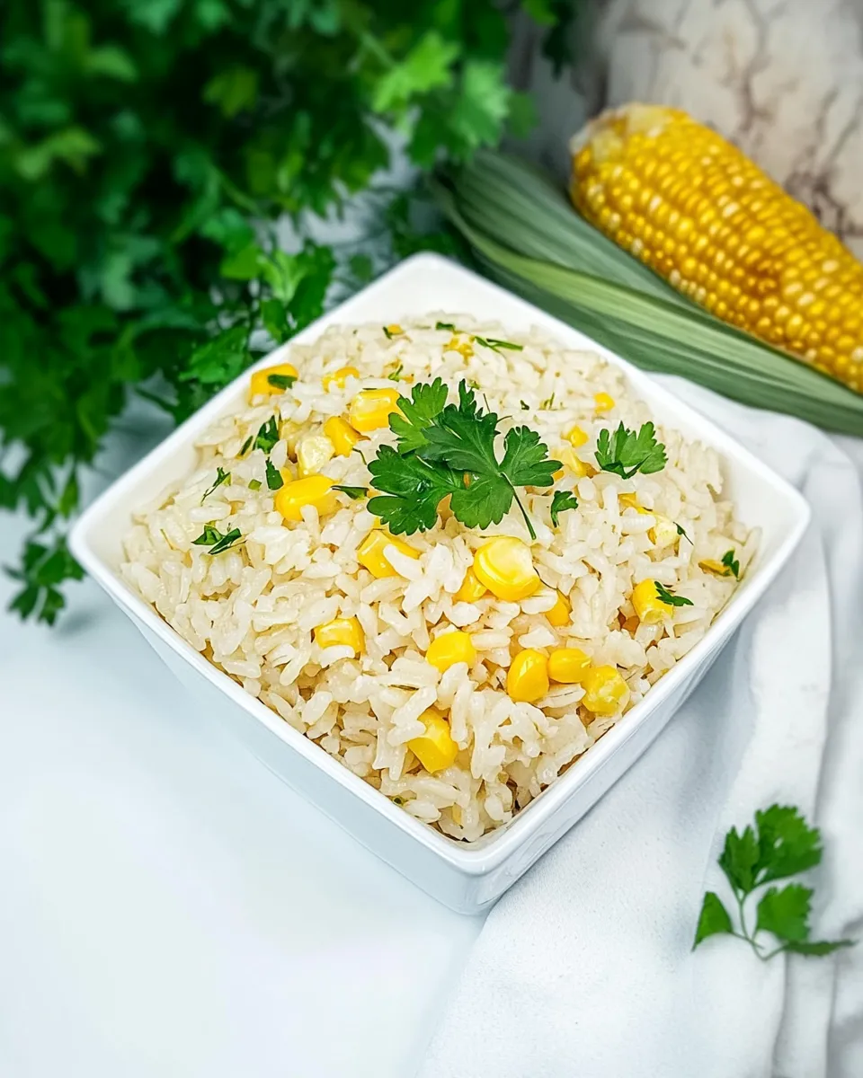 Classic Arroz con Maiz, or Moro de Maiz (Rice with Corn) dish photo