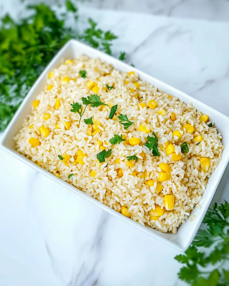 Delicious Arroz con Maiz, or Moro de Maiz (Rice with Corn) recipe photo