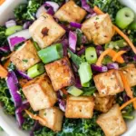 Homemade Asian Kale & Tofu Salad (Protein-Rich!) photo