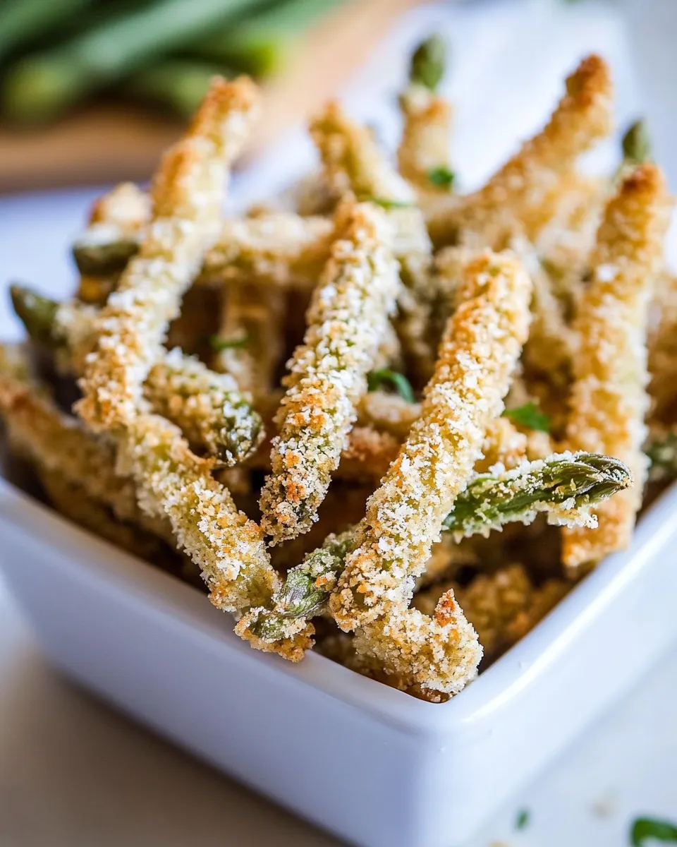 Delicious Asparagus Fries plate image