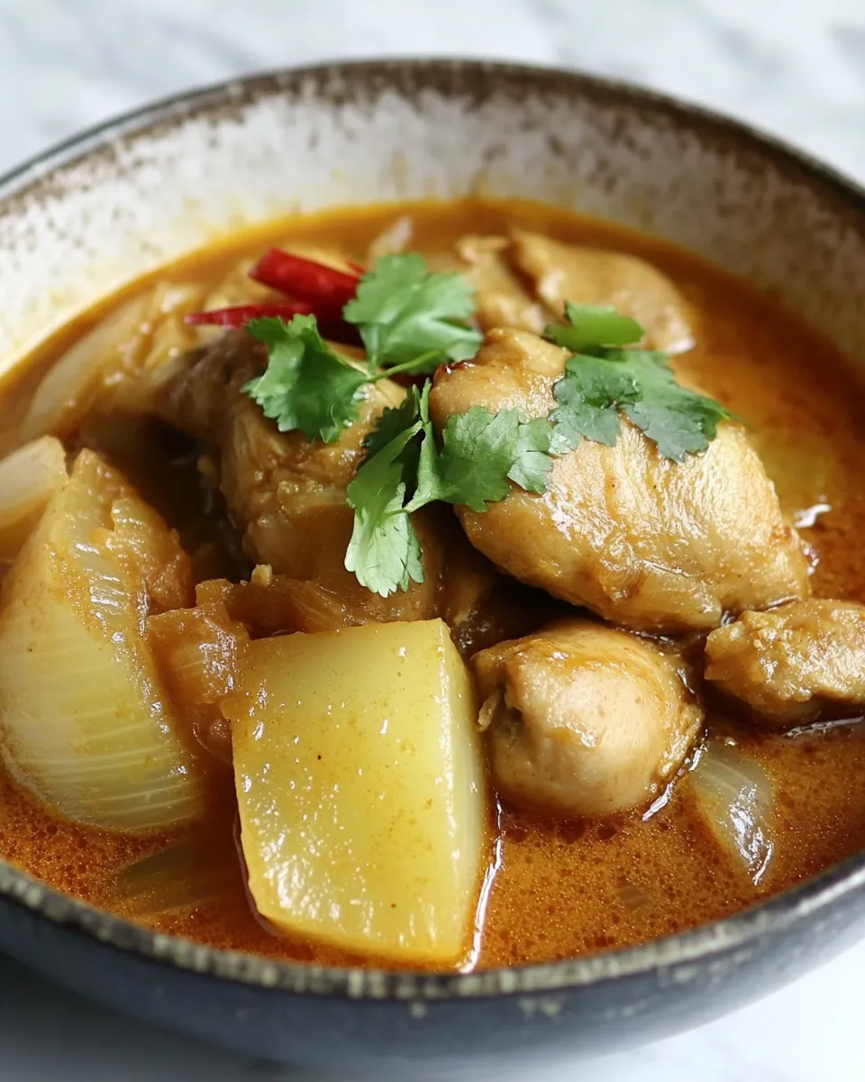 Classic Authentic Massaman Chicken Curry image