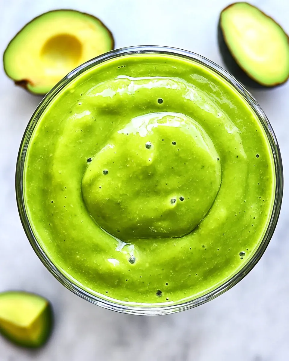 Fresh Avocado Glow Smoothie Recipe dish photo