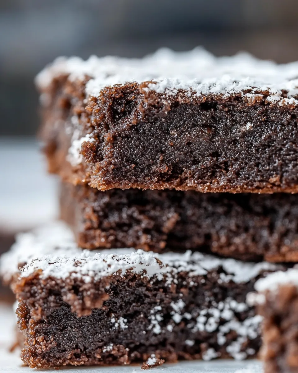 Easy BEST Vegan Brownies shot