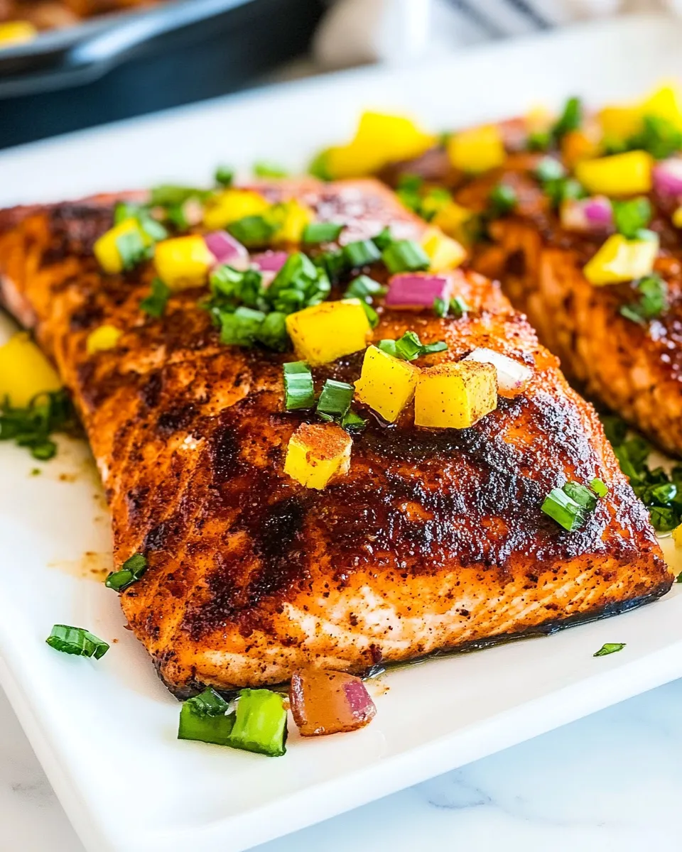 Healthy Baked Blackened Salmon recipe photo