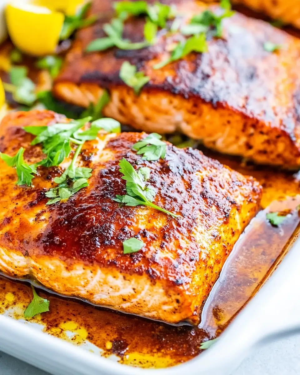 Classic Baked Blackened Salmon dish photo