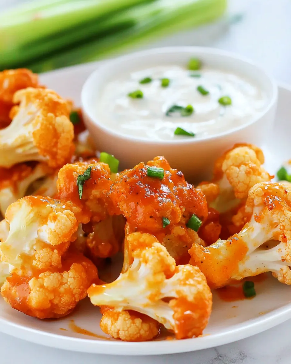 Classic Baked Buffalo Cauliflower Wings image