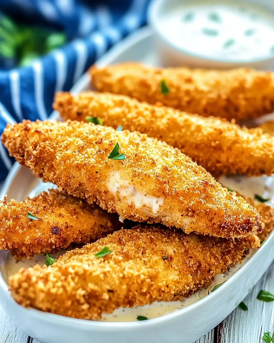 Homemade Baked Cheddar Ranch Chicken Tenders recipe photo