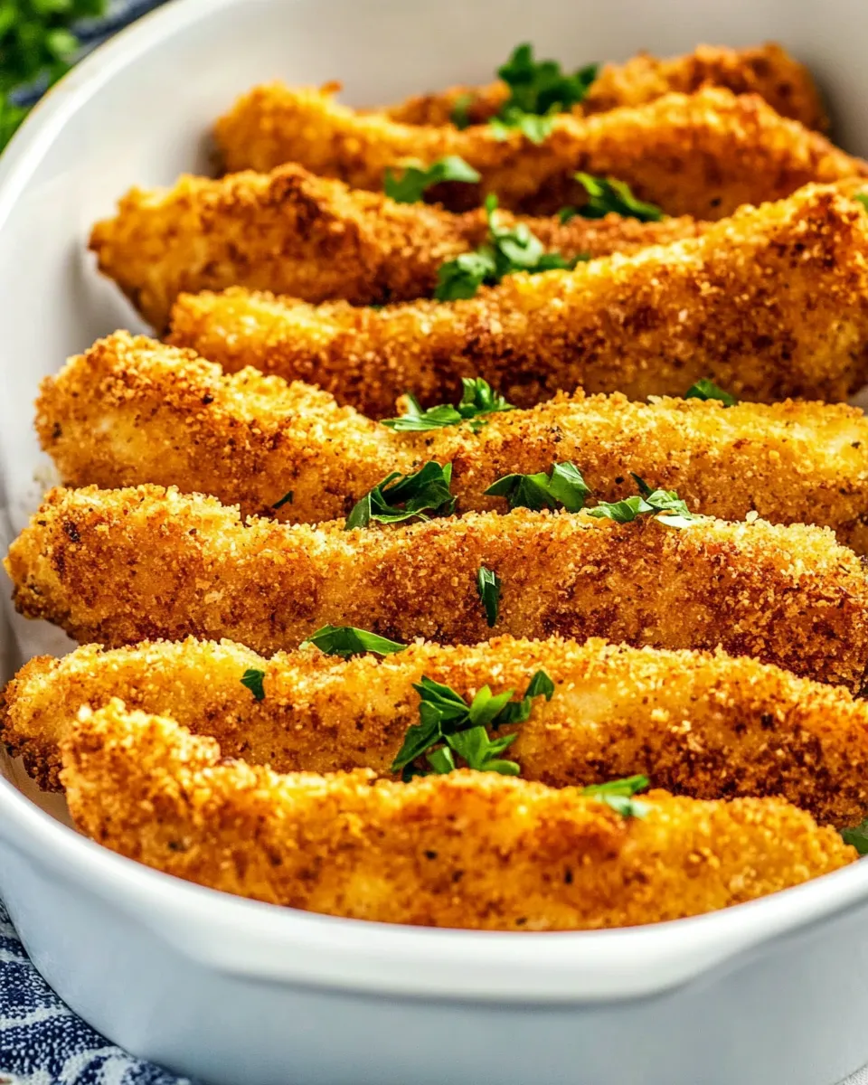 Classic Baked Cheddar Ranch Chicken Tenders shot