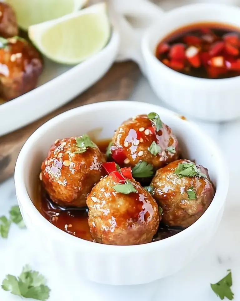 Homemade Baked Chicken Meatballs with Sweet Oyster Sauce photo