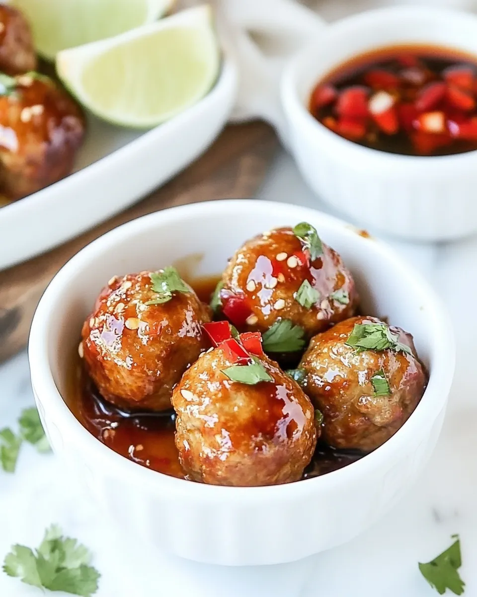 Homemade Baked Chicken Meatballs with Sweet Oyster Sauce photo