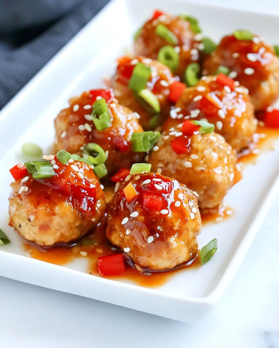 Easy Baked Chicken Meatballs with Sweet Oyster Sauce recipe photo