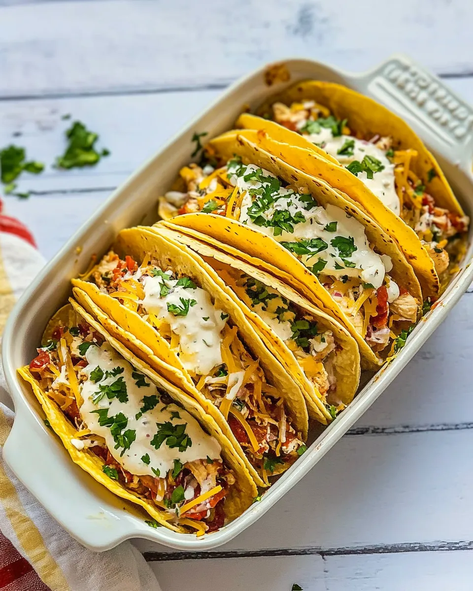 Easy Baked Chicken Tacos Recipe photo