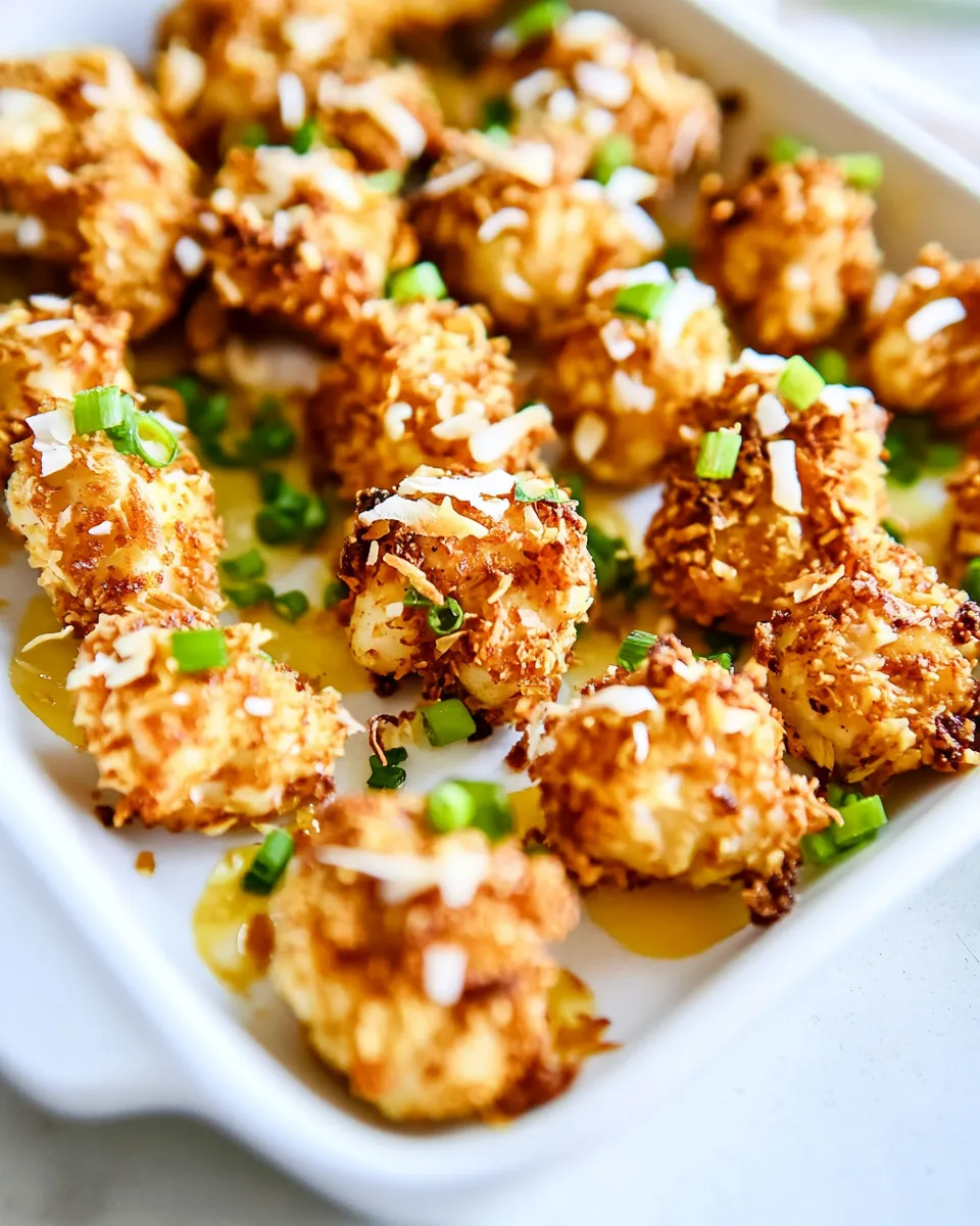 Delicious Baked Coconut Cashew Chicken Bites dish photo