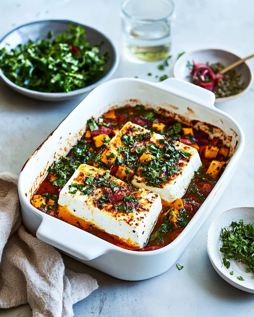 Savory Baked Feta dish photo