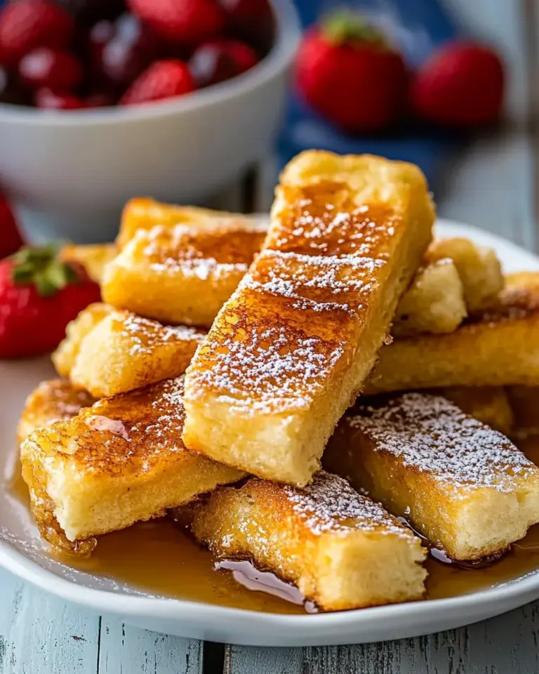 Homemade Baked French Toast Sticks photo