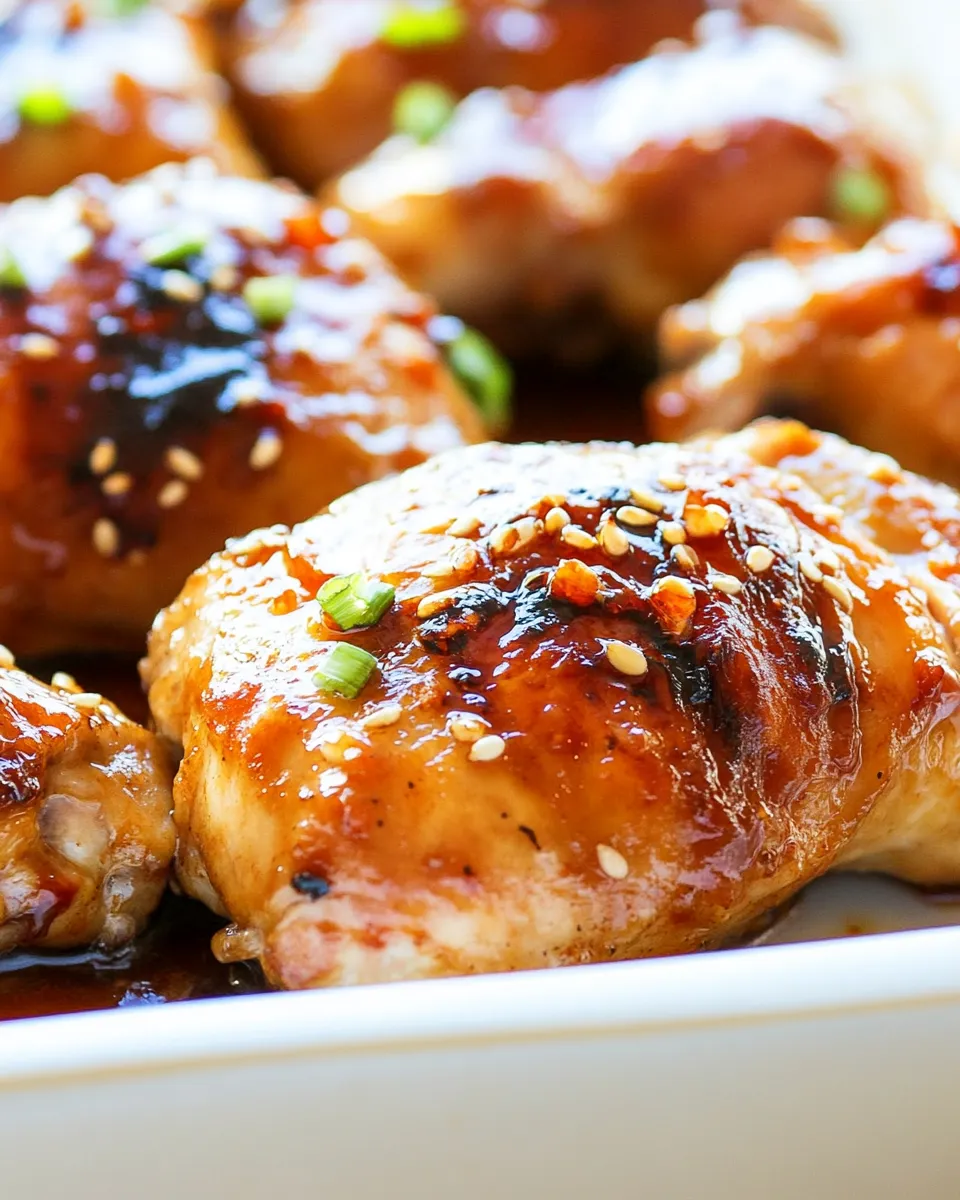 Easy Baked Hoisin Chicken food shot