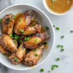 Homemade Baked Honey Mustard Chicken Wings recipe photo