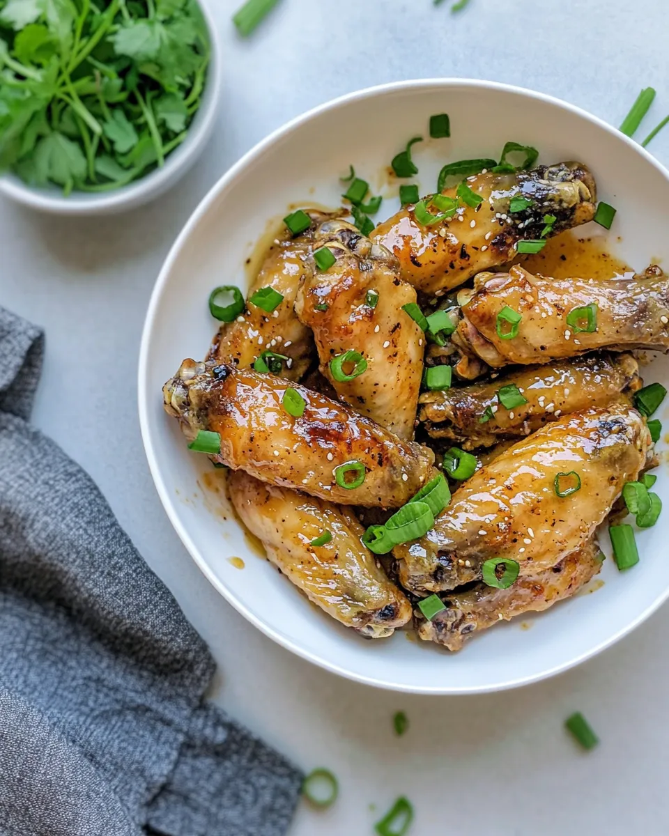Classic Baked Honey Mustard Chicken Wings dish photo