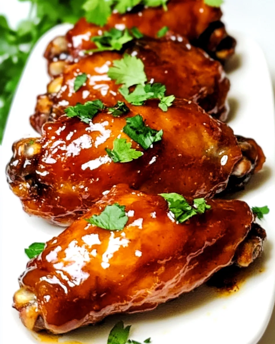 Delicious Baked Hot Wings shot