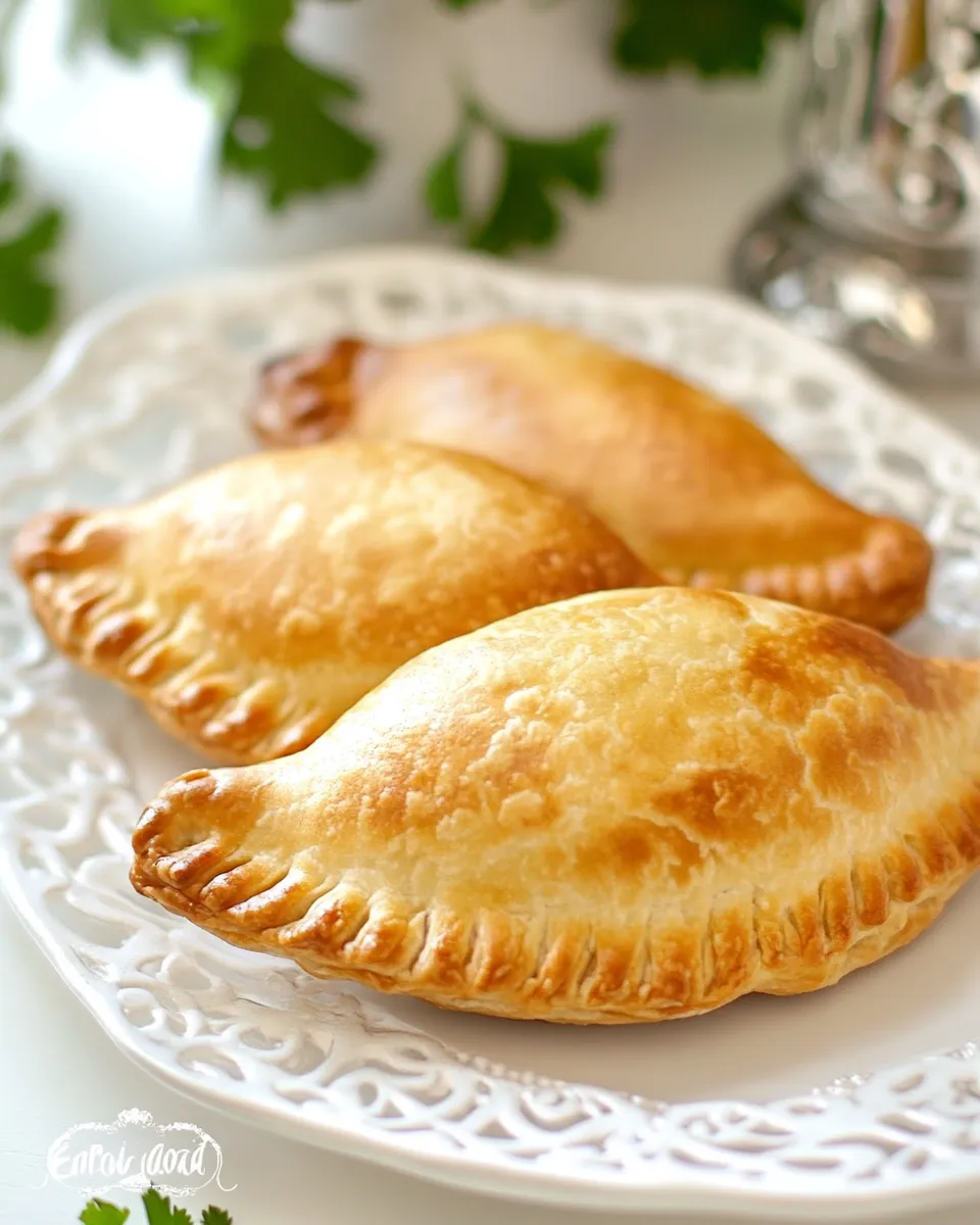 Delicious Baked, No Butter, Healthy Empanada Dough (Empanada Horneada) food shot