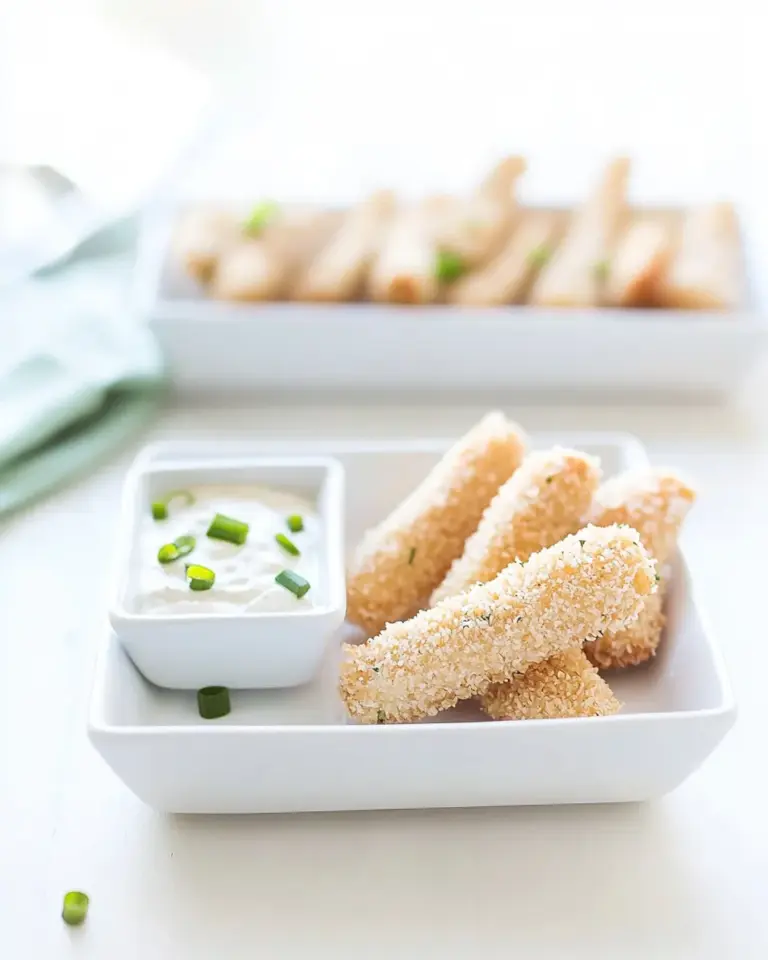 Homemade Baked Panko Fish Sticks with Lemon-Caper Mayonnaise photo