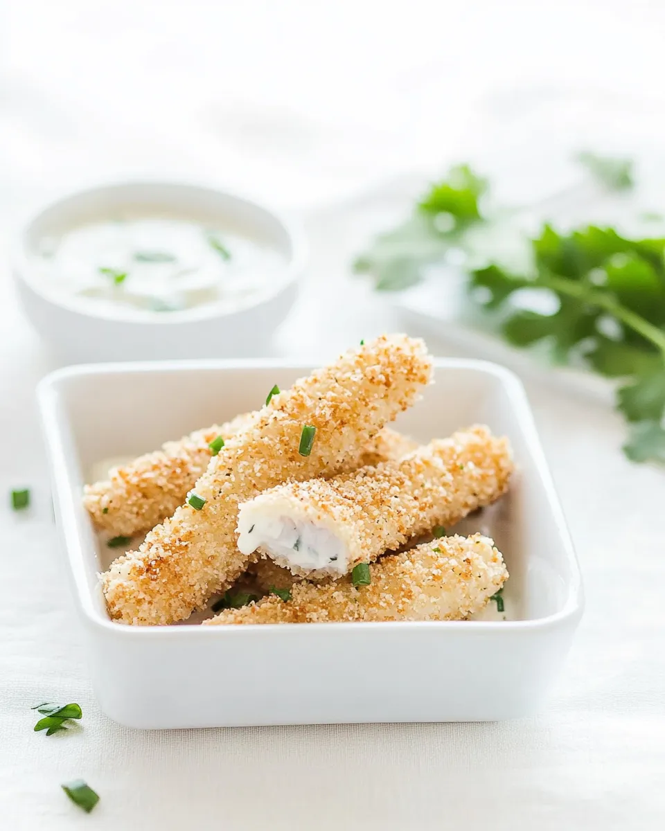 Healthy Baked Panko Fish Sticks with Lemon-Caper Mayonnaise shot