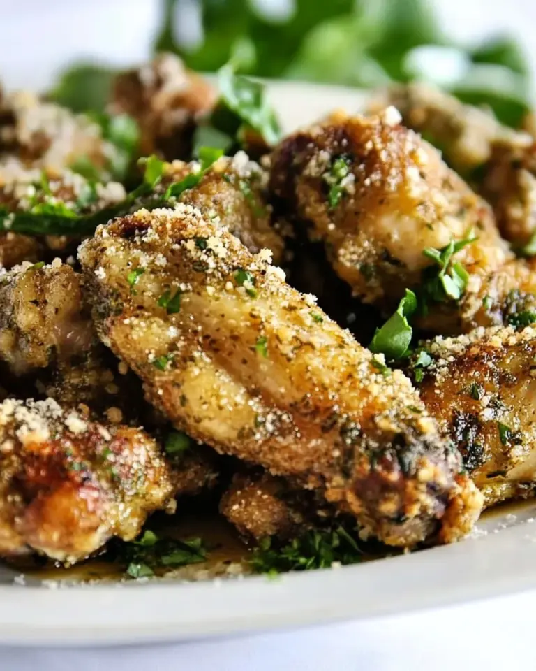 Homemade Baked Parmesan Garlic Chicken Wings Recipe photo