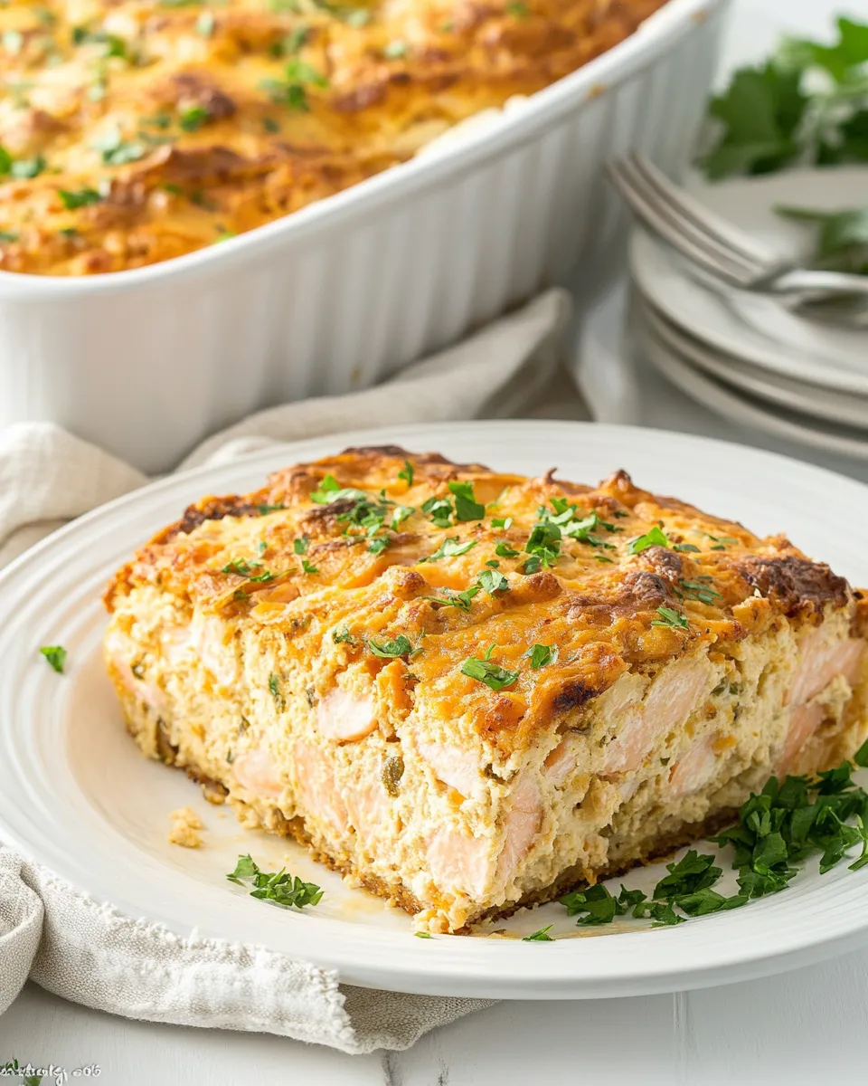 Delicious Baked Salmon Loaf shot