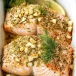 Homemade Baked Salmon with Dill and Garlic photo