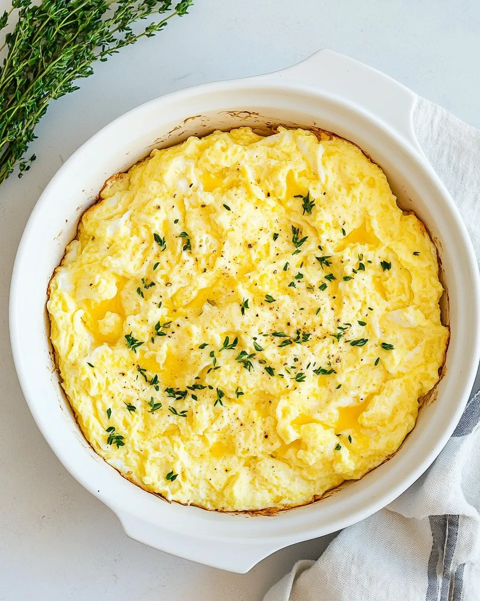 Healthy Baked Scrambled Eggs recipe photo