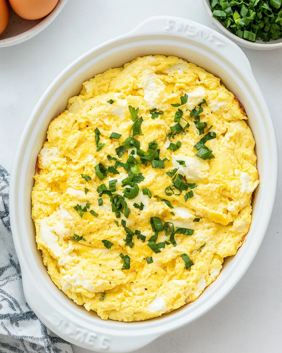 Classic Baked Scrambled Eggs dish photo