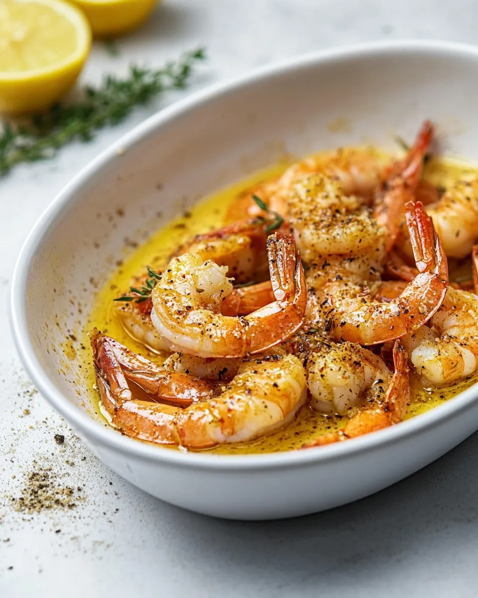 Healthy Baked Shrimp dish photo