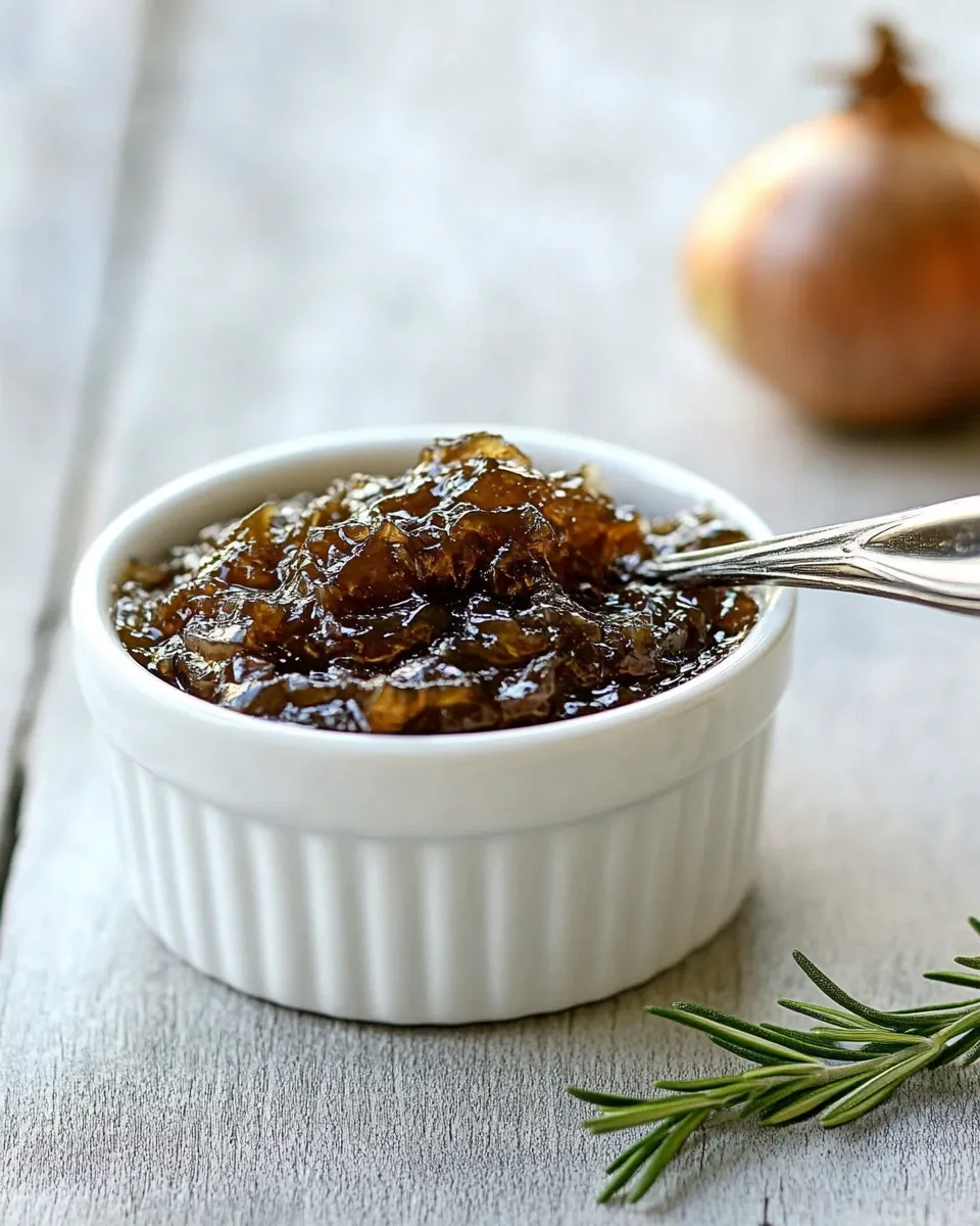 Savory Balsamic Rosemary Onion Jam recipe photo