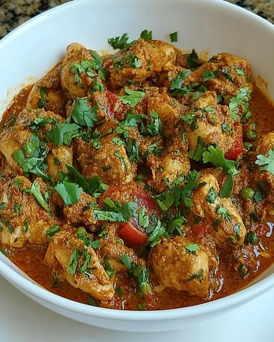 Delicious Balti Chicken shot