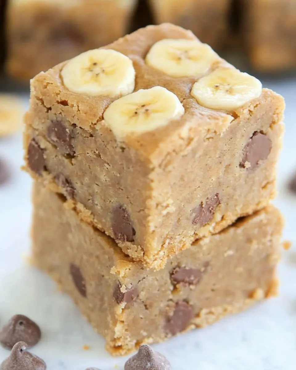 Classic Banana Blondies image