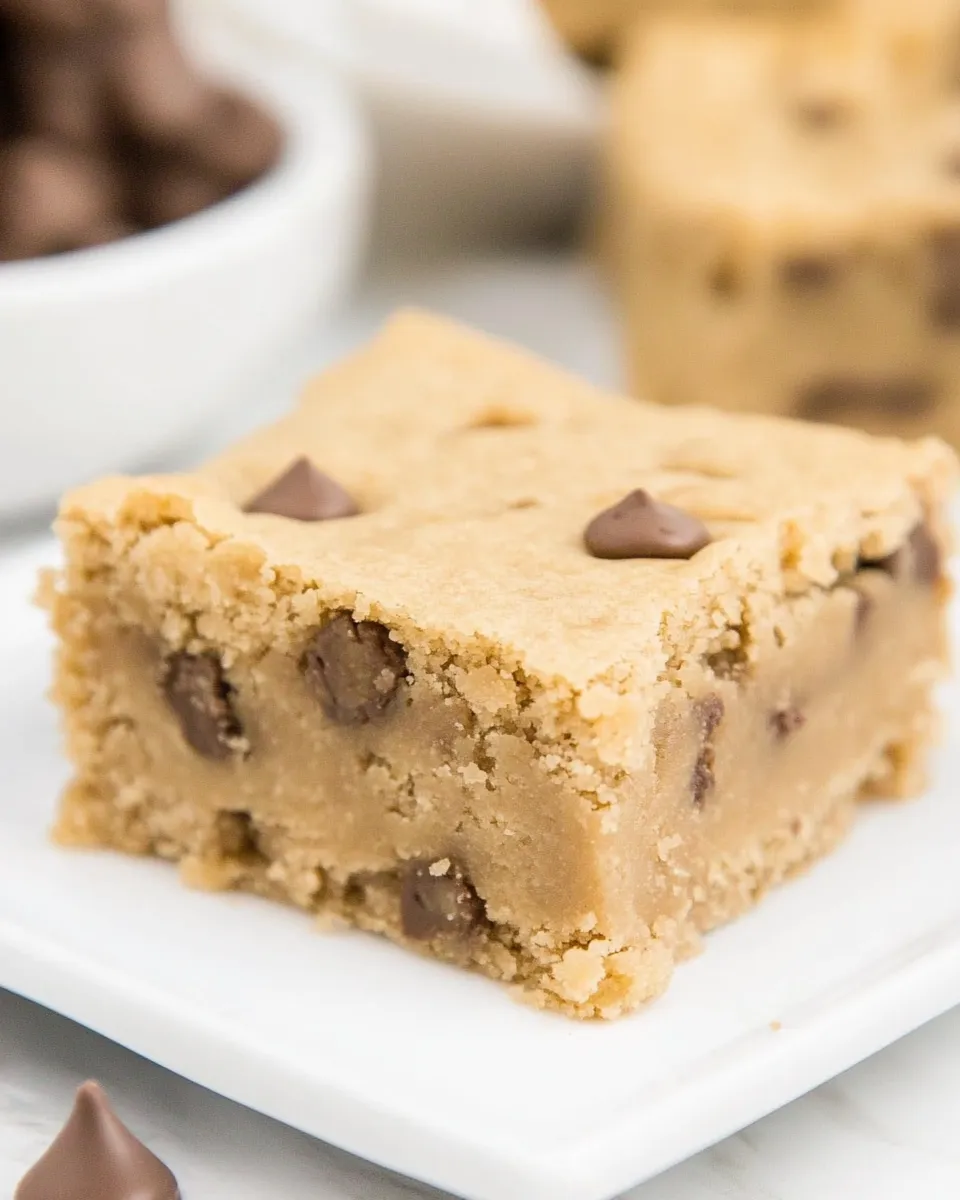 Easy Banana Blondies recipe photo