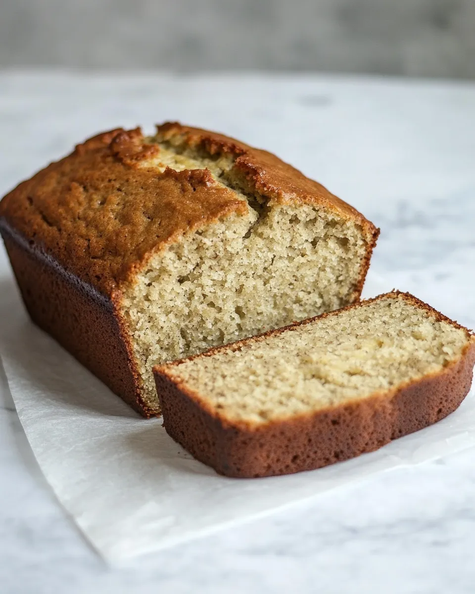 Delicious Banana Bread shot