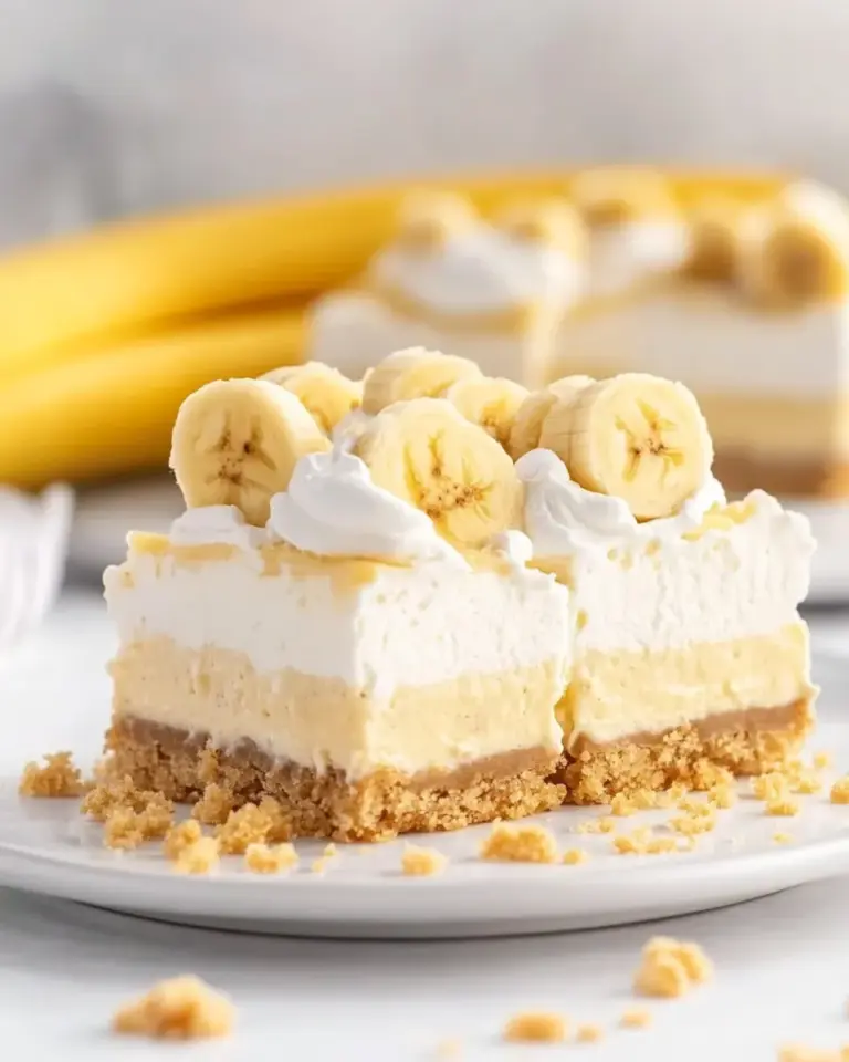 Homemade Banana Pudding Cheesecake Bars photo