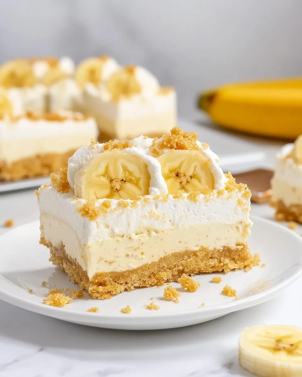 Classic Banana Pudding Cheesecake Bars image