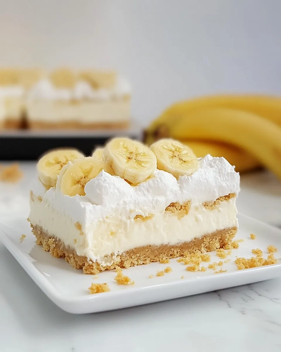 Easy Banana Pudding Cheesecake Bars recipe photo