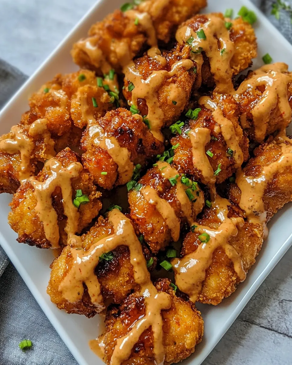 Delicious Bang Bang Chicken shot