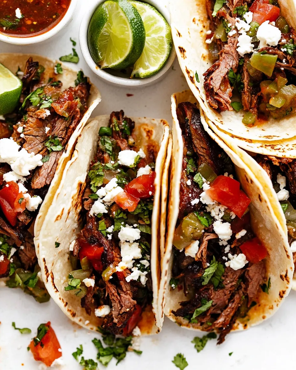 Delicious Beef Brisket Tacos shot