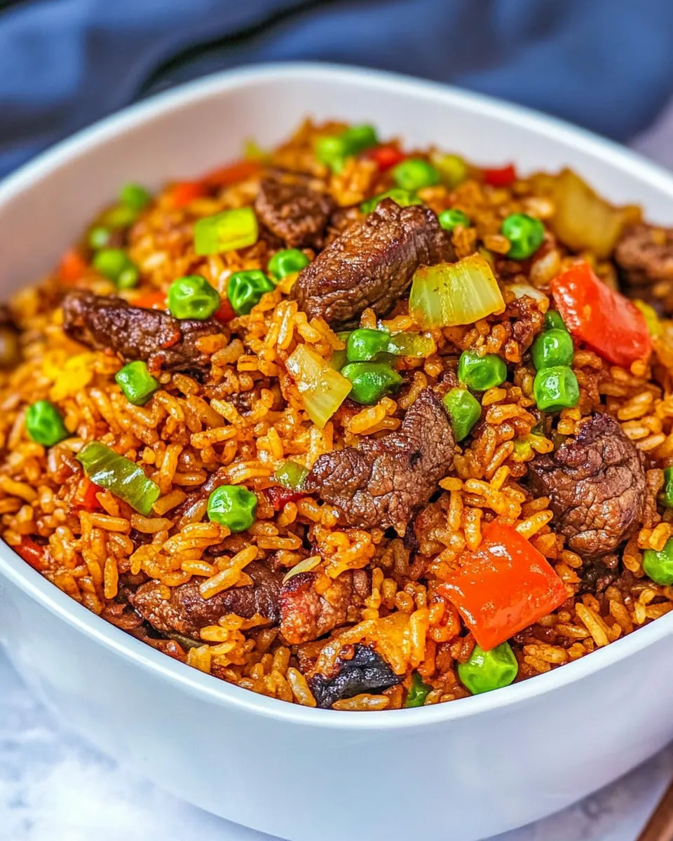 Easy Beef Fried Rice recipe photo