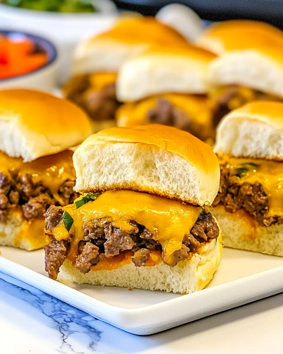 Classic Beef & Cheddar Sliders image