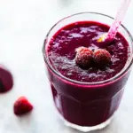 Homemade Beet and Berry Smoothie photo