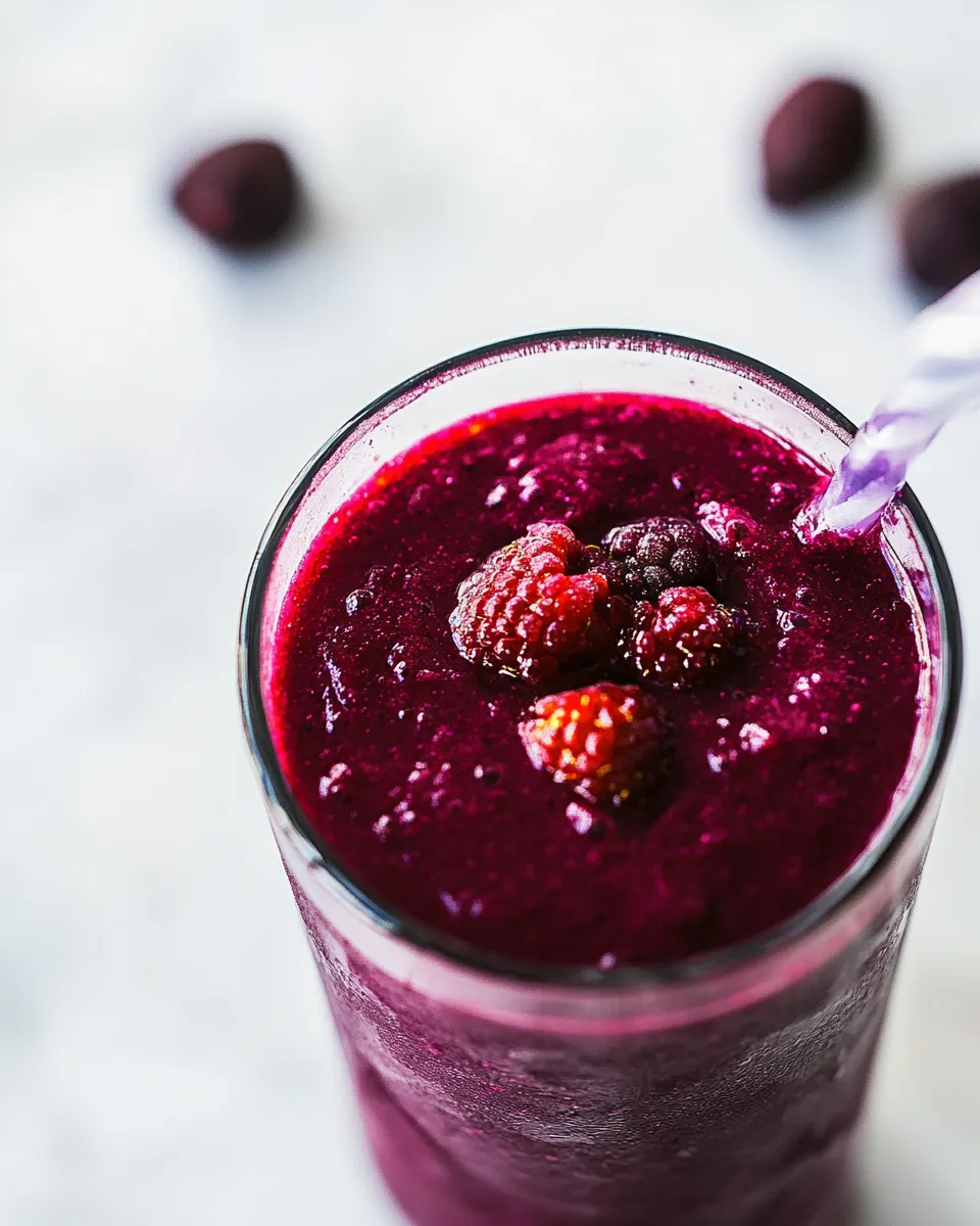 Easy Beet and Berry Smoothie recipe photo