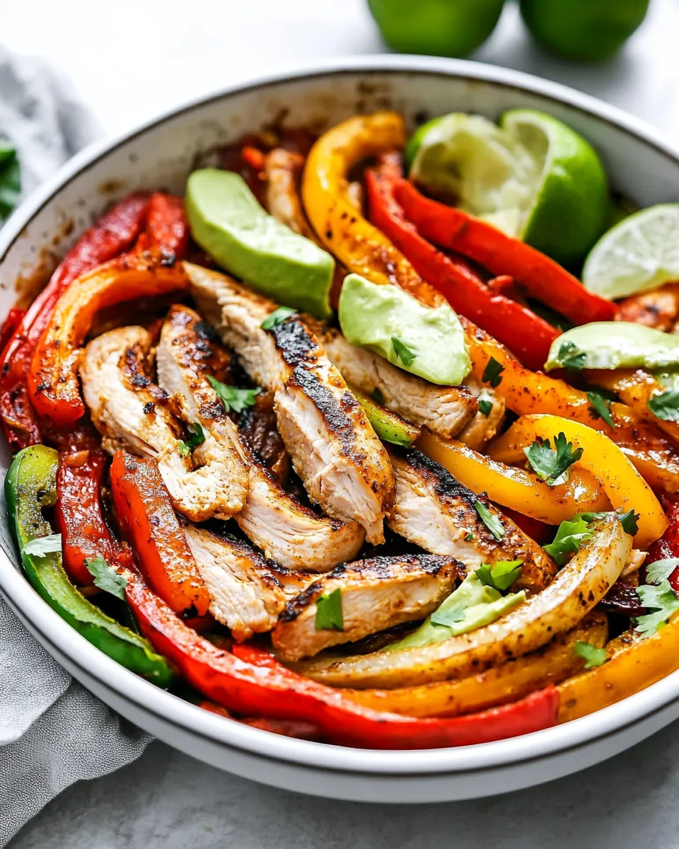 Homemade Best Chicken Fajitas photo