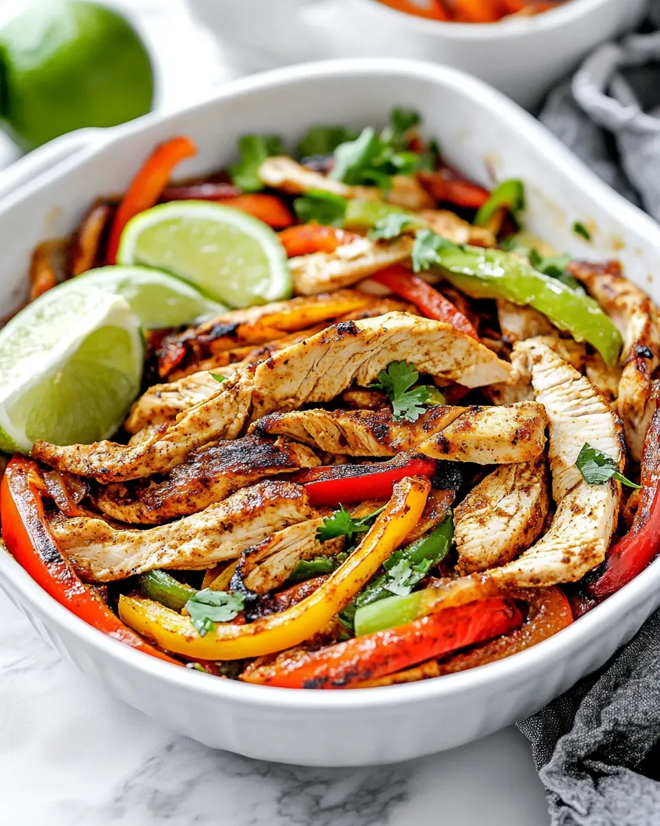Delicious Best Chicken Fajitas shot