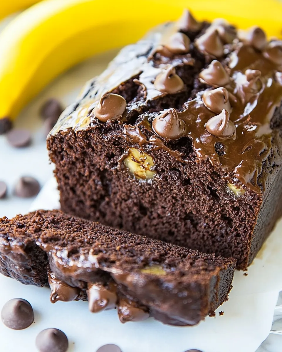 Homemade Best Chocolate Banana Bread photo